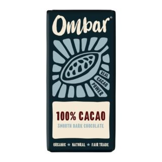 Ombar Organic Vegan 100% Cacao Dark Chocolate