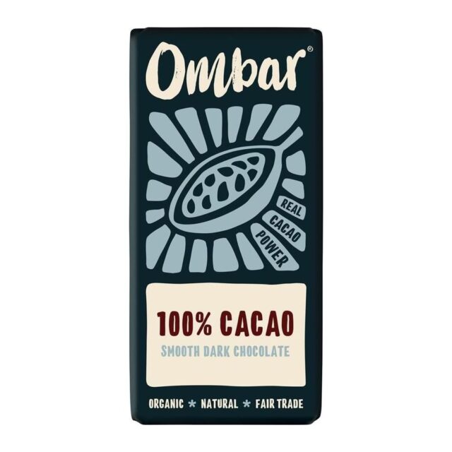 Ombar Organic Vegan 100% Cacao Dark Chocolate