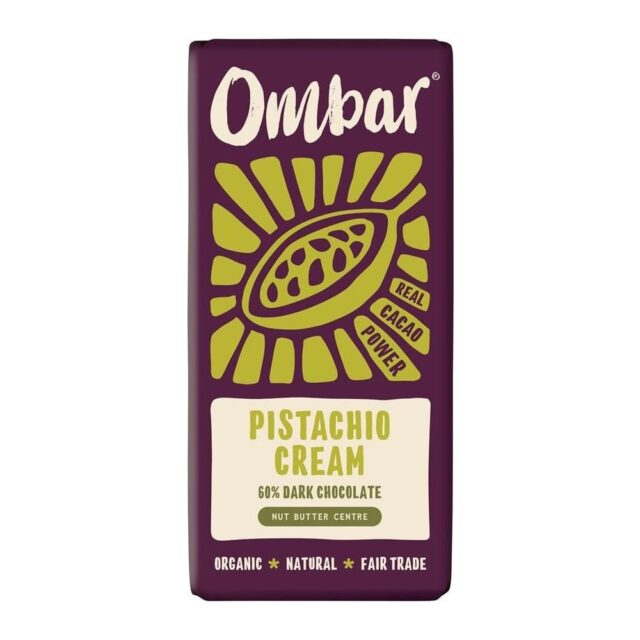 Ombar Organic Vegan Pistachio Centres 60% Dark Chocolate
