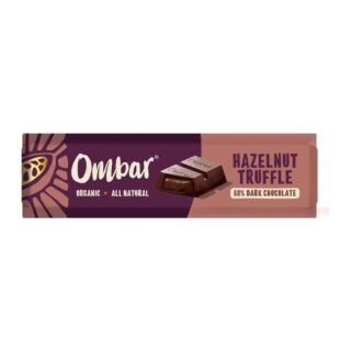 Ombar Hazelnut Truffle Filled Chocolate Bar