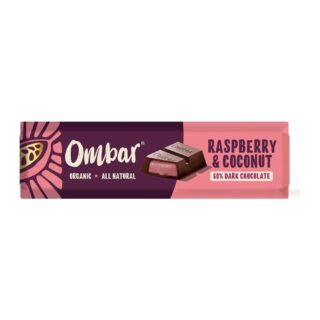 Ombar Coco Raspberry Filled Chocolate Bar