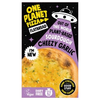 One Planet Frozen Cheezy Garlic Vegan Flatbread