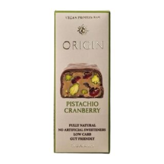 Origin Vegan Protein Bar Pistachio Cranberry