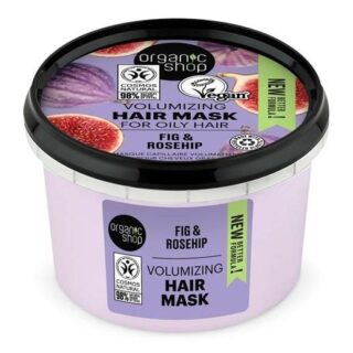 Organic Shop Volumizing Hair Mask for Oily Hair Fig & Rosehip