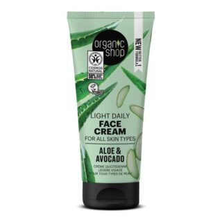 Organic Shop Light Daily Face Cream Aloe & Avocado