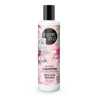 Organic Shop Shining Shampoo Coloured Hair Water Lily & Amaranth