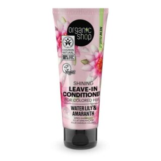 Organic Shop Shining Leave-In Conditioner Coloured Hair Water Lily & Amaranth