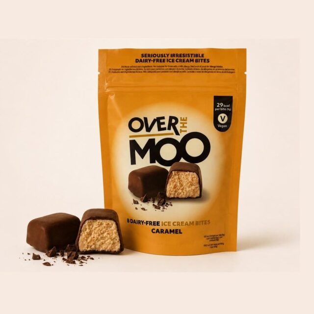 Over The Moo Caramel Vegan Ice Cream Bites - 8 Bites -