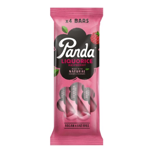 Panda Raspberry Liquorice 4 Bar Pack 4 x