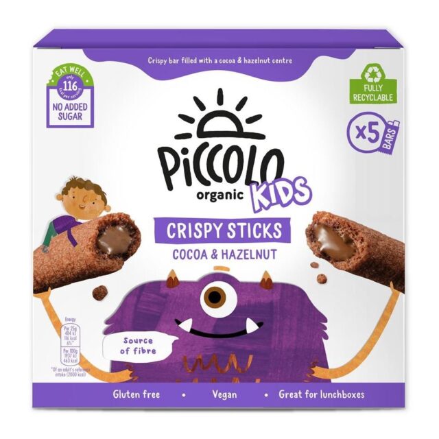 Piccolo Organic Crispy Sticks - Cocoa & Hazelnut 5x25g