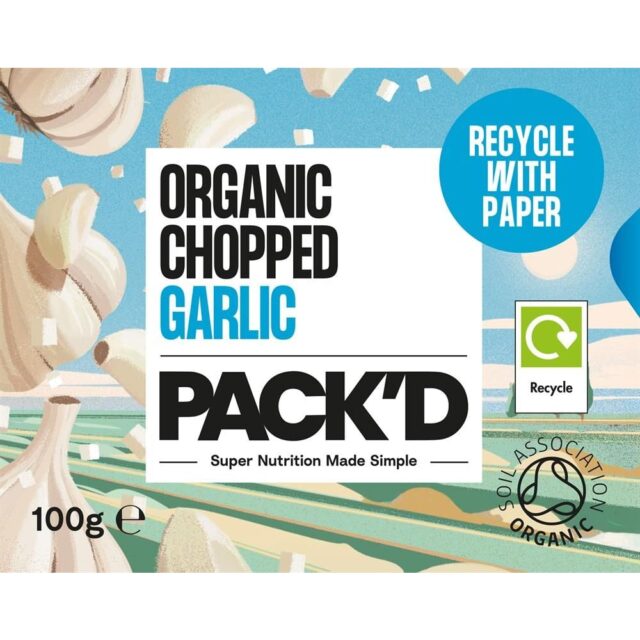 Pack'd Organic Chopped Garlic