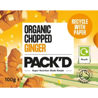 Pack'd Organic Chopped Ginger