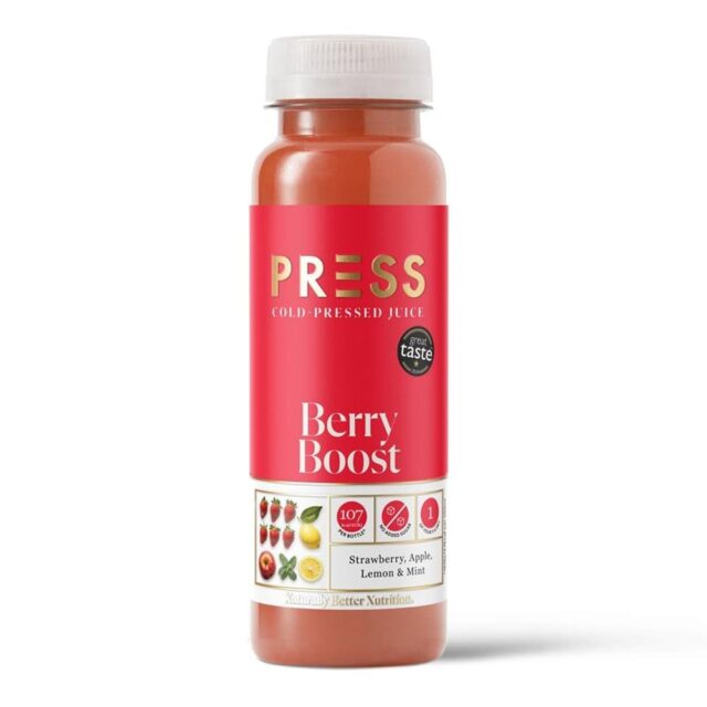 PRESS Healthfoods Cold-Pressed Berry Boost Juice