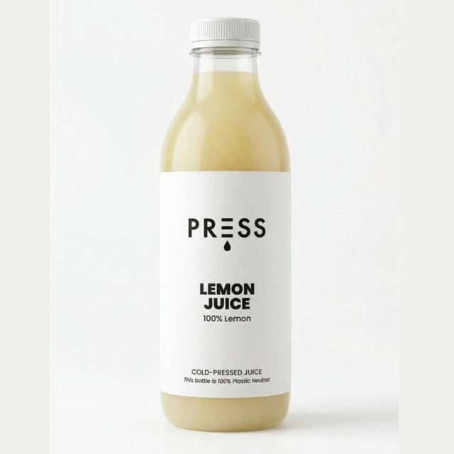 PRESS Healthfoods Cold-Pressed Lemon Juice
