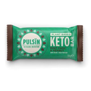 Pulsin Choc Mint & Peanut Keto Bar