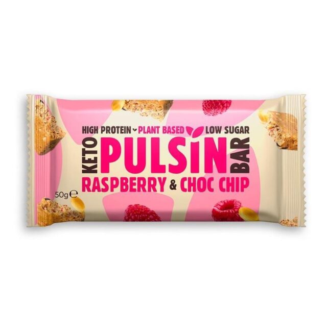 Pulsin Raspberry Choc Chip Keto Bar