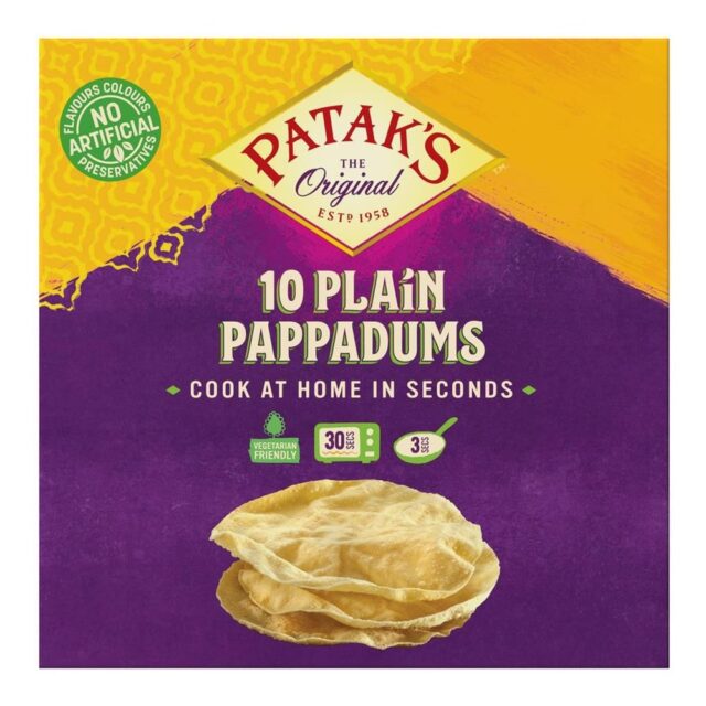 Pataks Cook At Home Pappadums