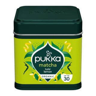 Pukka Herbs Matcha Tulsi Lemon Ceremonial Grade Green Tea Powder