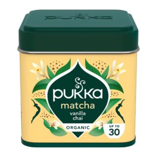 Pukka Herbs Matcha Vanilla Chai Ceremonial Grade Tea Powder