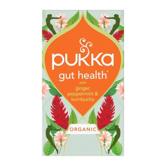 Pukka Herbs Gut Health with Peppermint, Ginger & Kombucha 20 Tea Bags