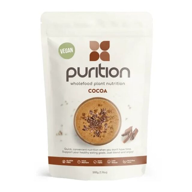 Purition Vegan Wholefood Nutrition Choc - 500g (12 servings)
