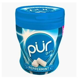Pur Gum Aspartame Free Peppermint Gum 70g Shaker Cup