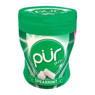 Pur Gum Aspartame Free Spearmint Gum 70g Shaker Cup