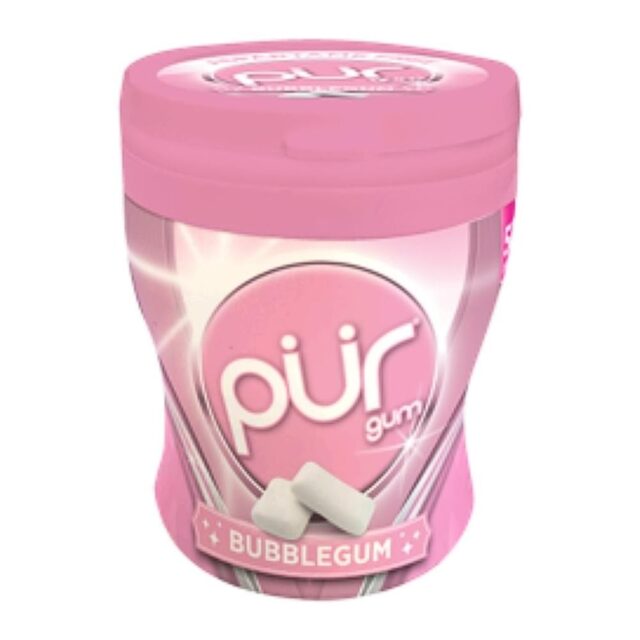Pur Gum Aspartame Free Bubblegum 70g Shaker Cup