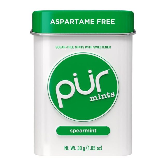 Pur Gum Aspartame Free Mints Spearmint 30g Tin