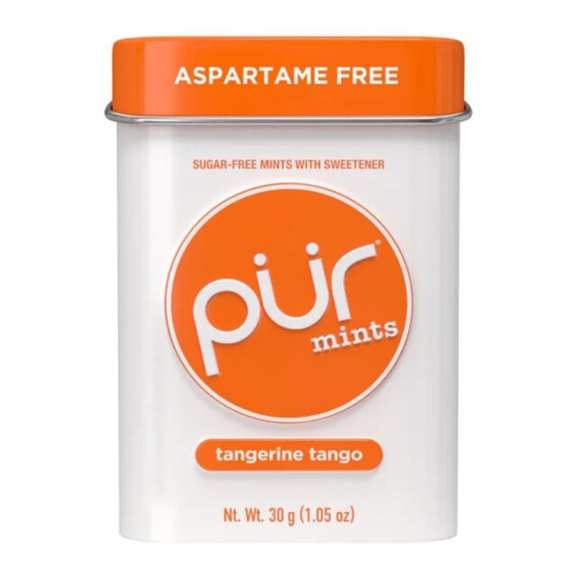 Pur Gum Aspartame Free Mints Tangerine Tango 30g Tin