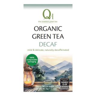 Qi Organic Decaffeinated Green Tea /