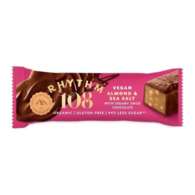 Rhythm 108 A Swiss Chocolate Coated Bar - Sweet 'N' Salty Almond Flavour