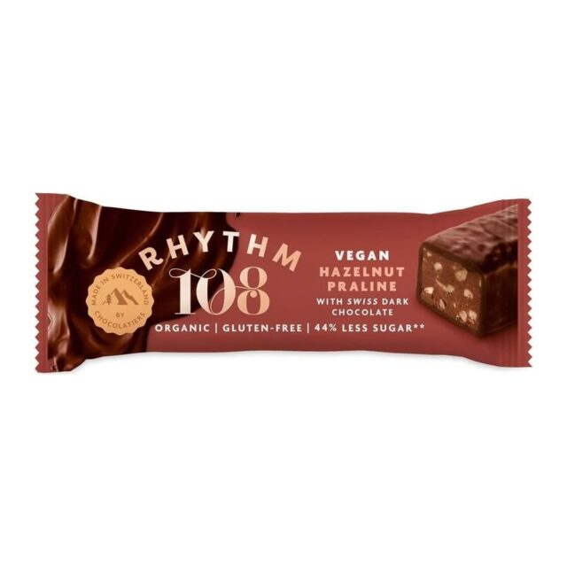 Rhythm 108 A Swiss Chocolate Coated Bar - Hazelnut Praline Flavour