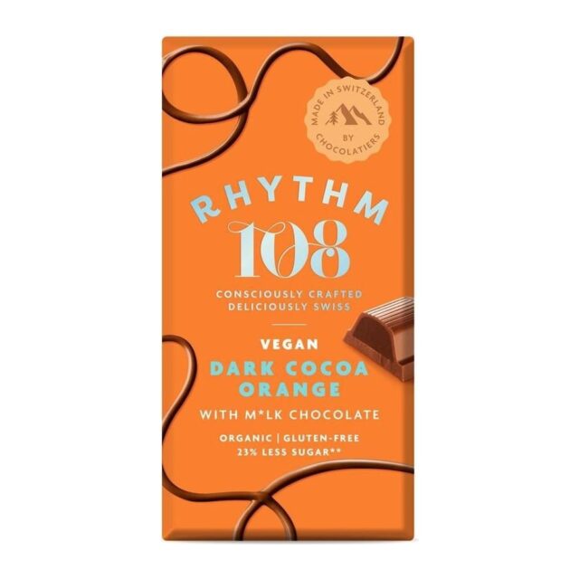 Rhythm 108 Chocolate Tablet Dark Cocoa Orange