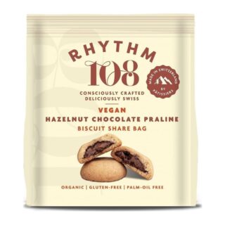 Rhythm 108 Swiss Vegan Hazelnut Chocolate Praline Biscuit Share Bag