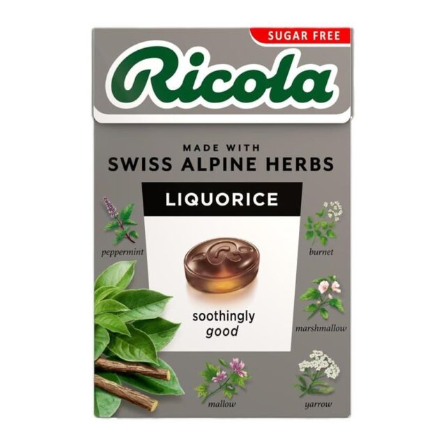 Ricola Liquorice Sugar Free Sweets Box