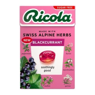 Ricola Blackcurrant Sugar Free Sweets Box