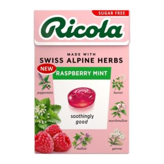 Ricola Raspberry Mint Sugar Free Sweets Box