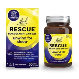 Bach Original Flower Remedies RESCUE Peaceful Night Capsules - 30 Caps