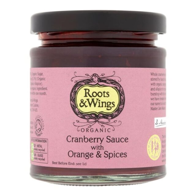 Roots and Wings Organic Cranberry Sauce with Orange & Spices