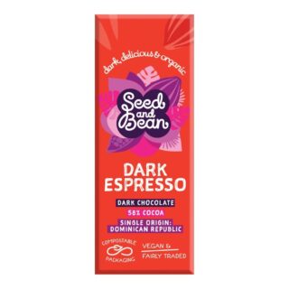 Seed & Bean Dark 58% Espresso Chocolate Bar