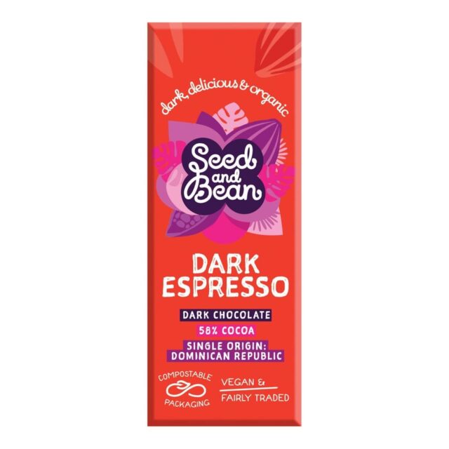 Seed & Bean Dark 58% Espresso Chocolate Bar