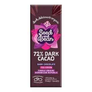 Seed & Bean 72% Dark Cacao Chocolate Bar