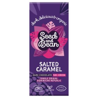 Seed & Bean Organic Dark 58% Salted Caramel