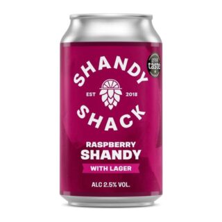 Shandy Shack Raspberry Shandy with Lager 2.5% ABV