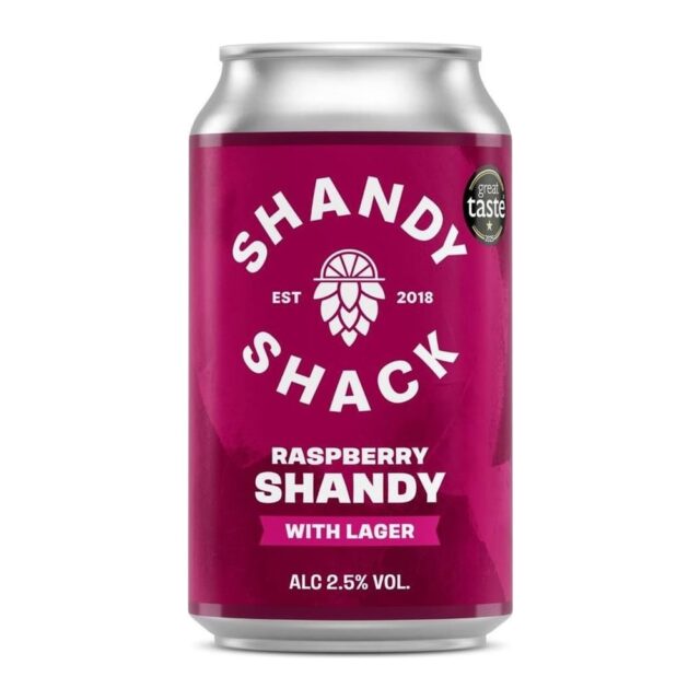 Shandy Shack Raspberry Shandy with Lager 2.5% ABV