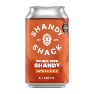 Shandy Shack Ginger Beer Shandy with Pale Ale 2.5% ABV