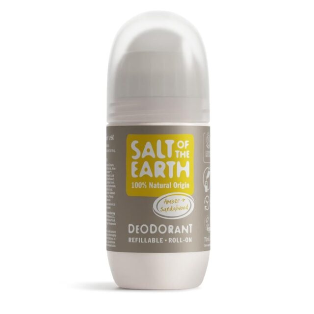 Salt of the Earth Amber & Sandalwood Refillable Roll-On Deodorant
