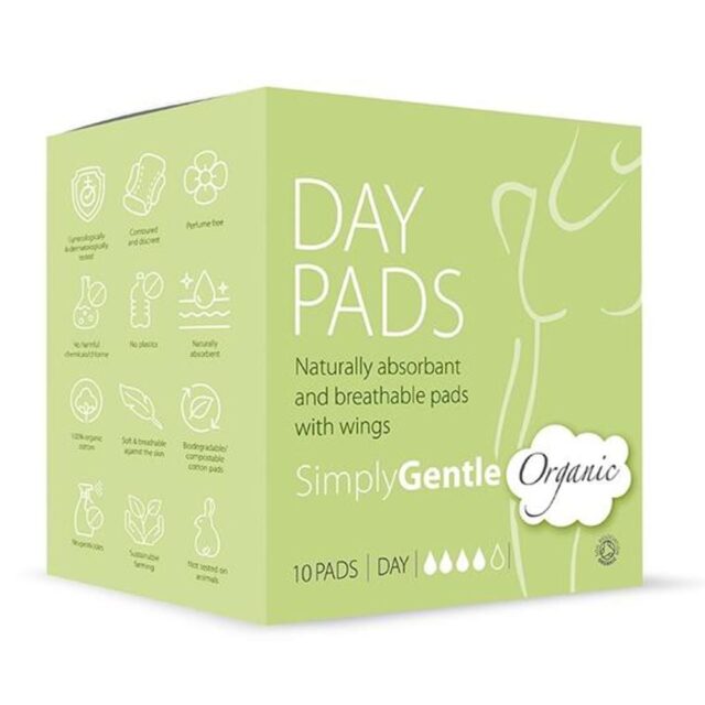 Simply Gentle Day Time Organic Cotton 10 Pack