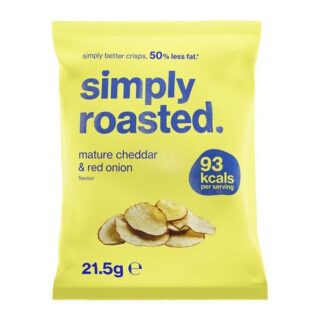 Simply Roasted Mature Cheddar & Red Onion Crisps